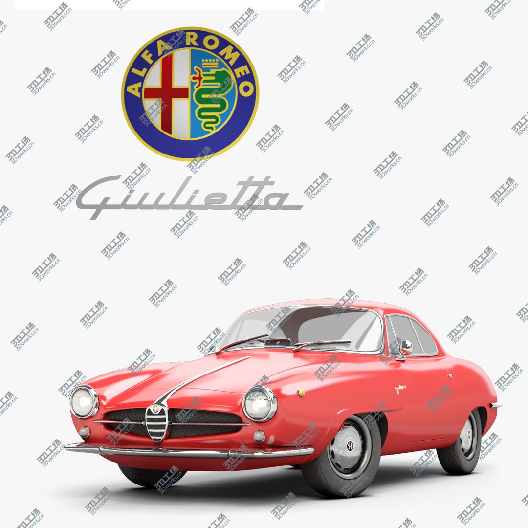 images/goods_img/2021040164/1961's Alfa Romeo Giulietta Sprint [Low Poly] 3D model/3.jpg